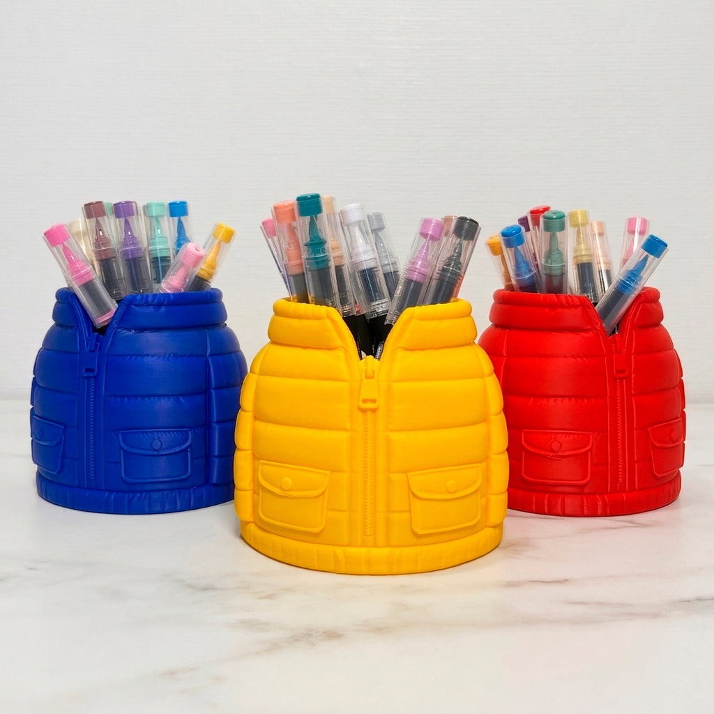 Porte-stylo / Porte-crayons - Modèle Doudoune - imprimé en 3d