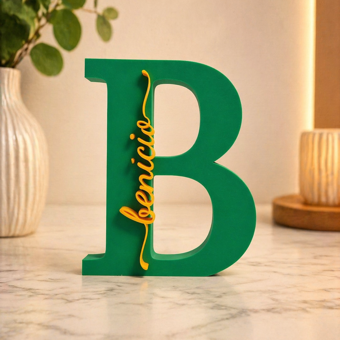 Lettre personnalisée en impression 3D – un cadeau unique et moderne ✨