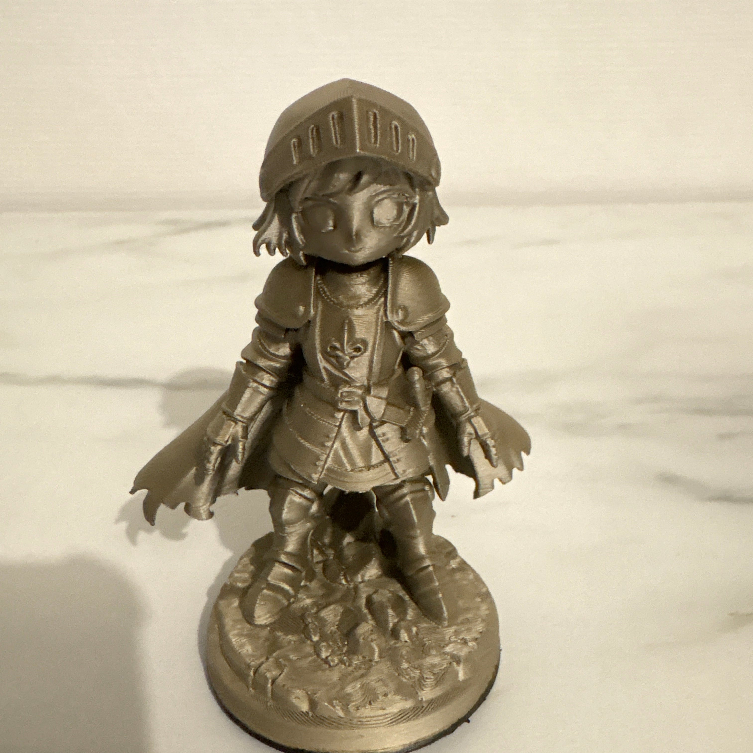 Figurine médiévale – finition PLA Gold (effet or) ✨