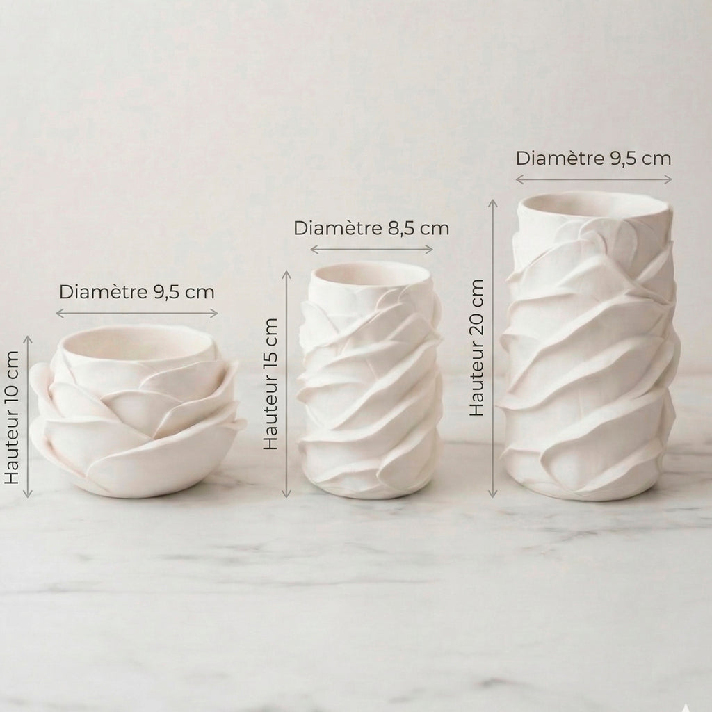 🌸 Nouvelle collection – Vases Pétales de Rose 🌸imprimé en 3d